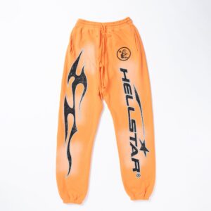 Hellstar Sweatpants Fire Orange (Closed Elastic Bottom)
